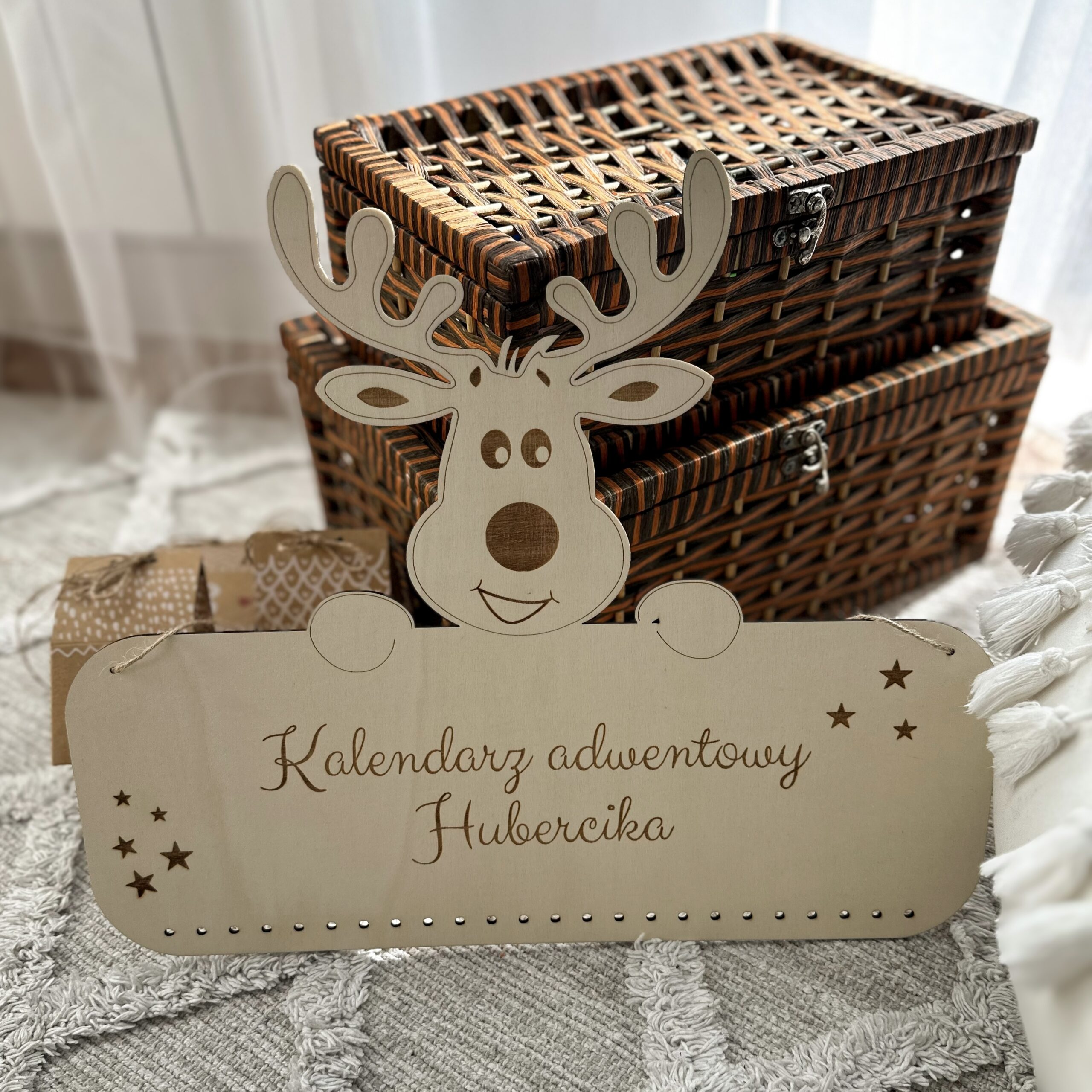 Kalendarz adwentowy świąteczny renifer