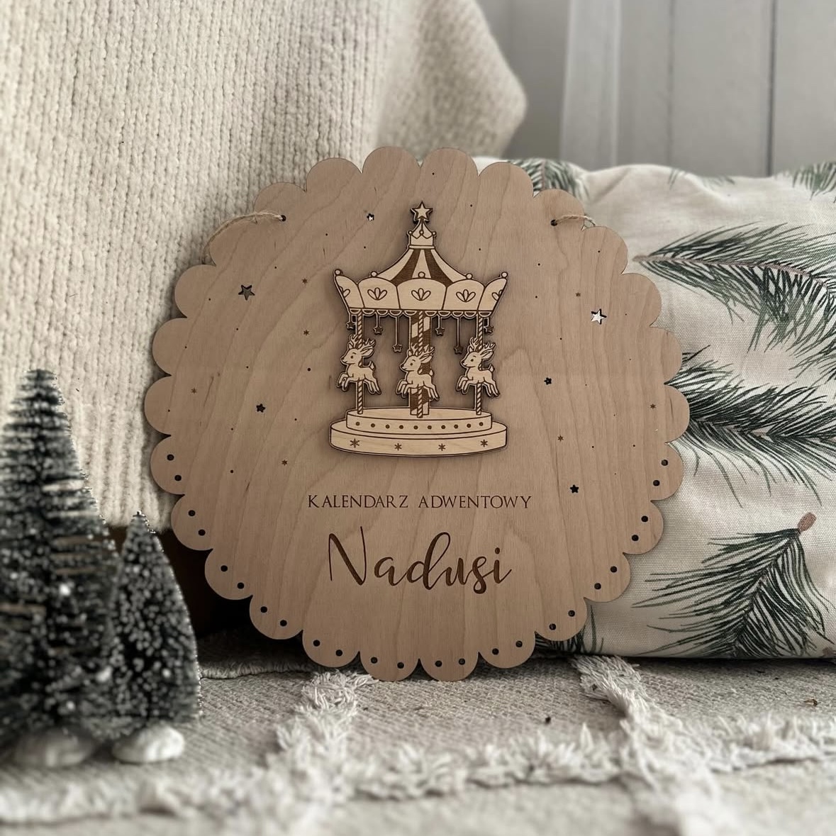 Kalendarz adwentowy świąteczna karuzela