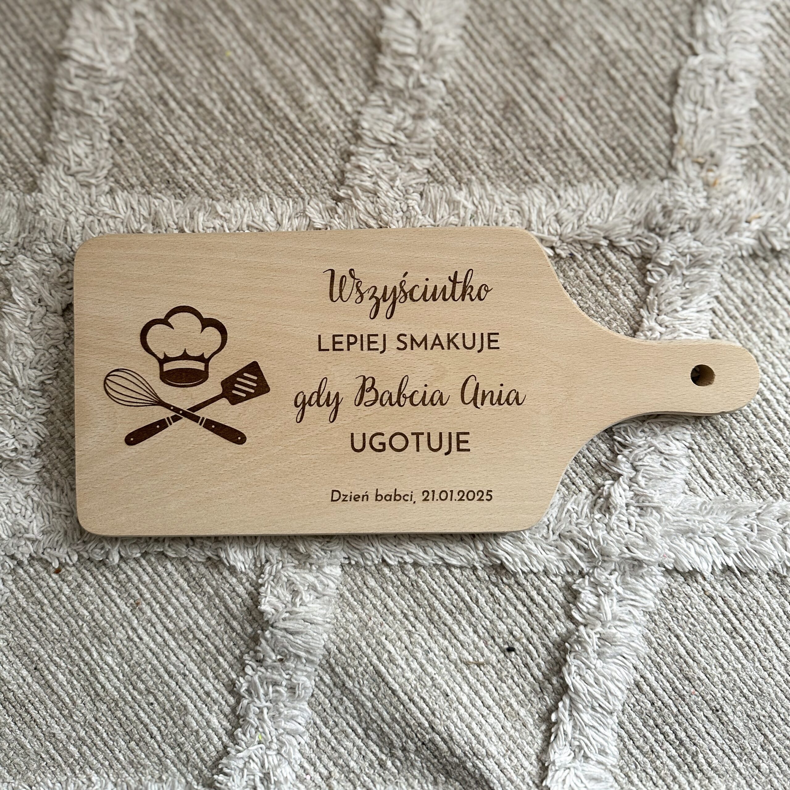 Drewniana deska do krojenia dla Babci i Dziadka - różne wzory